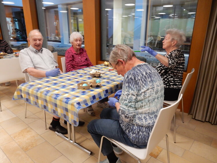 Osternestli farbig bunt